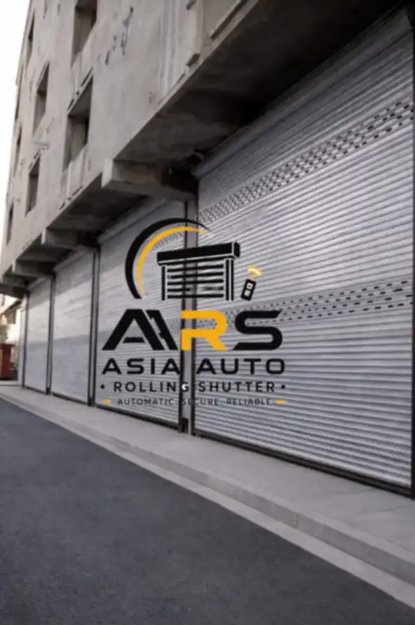 Outdoor Automatic Rolling Shutter Door for Commercial Building in Karachi